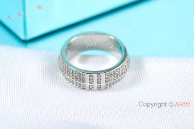 T I F F I NY AtlasXClosed S925 Hinged Ring with Diamonds